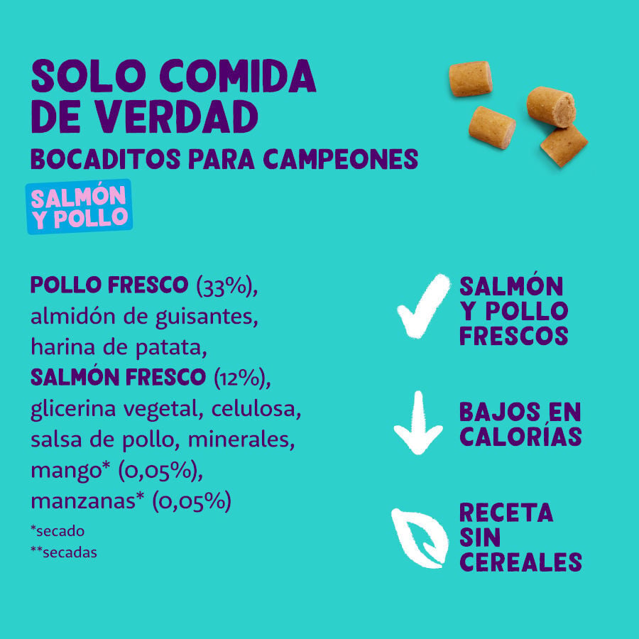 50 g Edgard & Cooper Bocaditos Mini de Salm&oacute;n y Pollo para perros, , large indicador imagen numero 5